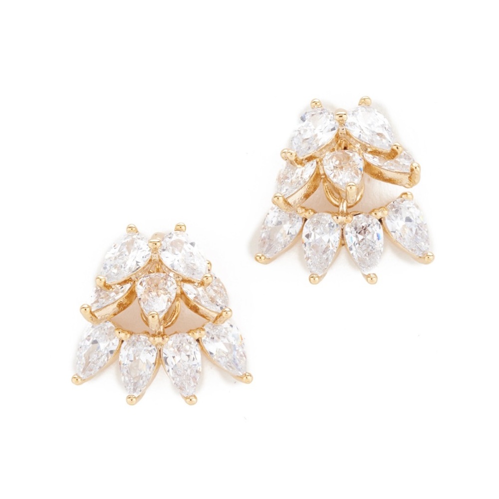Shopbop Theia Jewelry Cluster of Teardrops Pierced Earrings - Picture 3 of 4